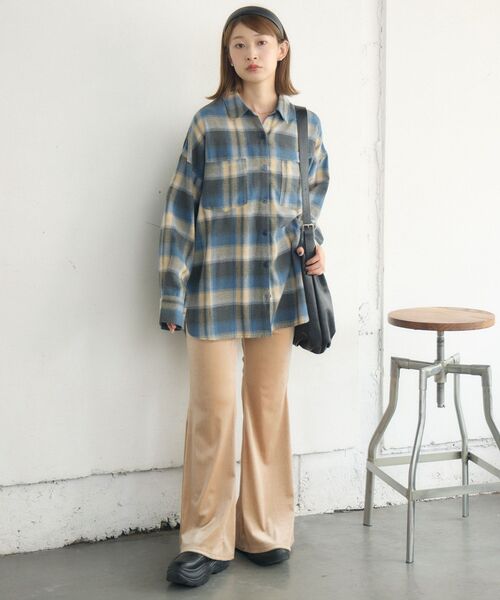 RETRO GIRL（レトロガール）の「BIGショルダーバッグ（ショルダーバッグ・レディース・ブラウン/ブラック・ONE SIZE）」の14枚目の写真