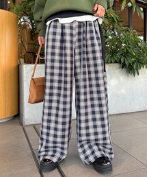 【WEB限定】【UNISEX】サイドベルト付きワイドスラックス