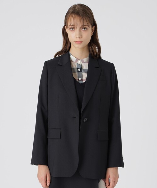 BLUE LABEL CRESTBRIDGE(ブルーレーベルクレストブリッジ)の「ウールストレッチブレンドテーラードジャケット(テーラードジャケット・レディース・ダークネイビー・36/38)」の12枚目の写真