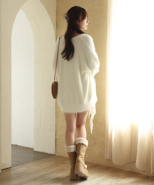 one after another NICE CLAUP（ワンアフターアナザーナイスクラップ）の「イレヘムチュニック（シャツ/ブラウス・レディース・ブラック系その他/ブラウン系その他/ホワイト系その他・FREE）」の7枚目の写真