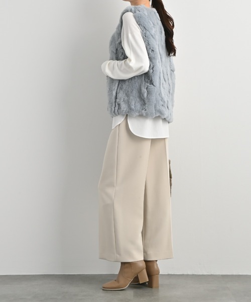 aunt lily（アントリリー）の「レッキスラビット Vネックベスト（ベスト・レディース・グレー/ブラウン/ブラック・L/LL/M/S/3L）」の10枚目の写真