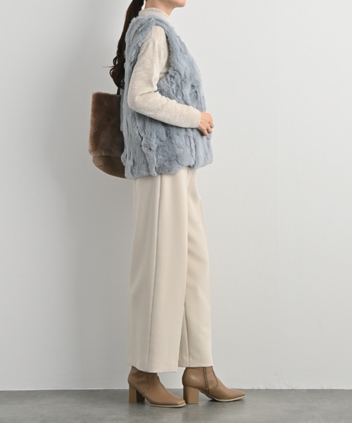 aunt lily（アントリリー）の「レッキスラビット Vネックベスト（ベスト・レディース・グレー/ブラウン/ブラック・L/LL/M/S/3L）」の11枚目の写真