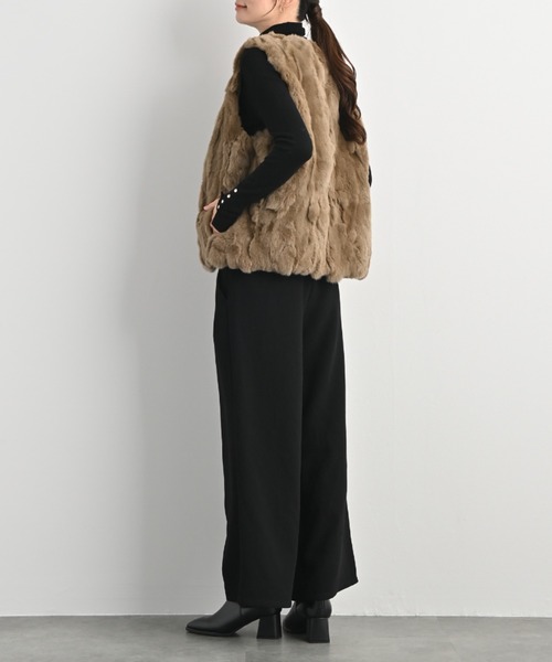 aunt lily（アントリリー）の「レッキスラビット Vネックベスト（ベスト・レディース・グレー/ブラウン/ブラック・L/LL/M/S/3L）」の14枚目の写真