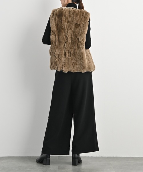 aunt lily（アントリリー）の「レッキスラビット Vネックベスト（ベスト・レディース・グレー/ブラウン/ブラック・L/LL/M/S/3L）」の15枚目の写真