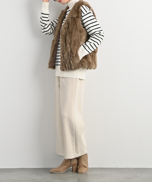 aunt lily（アントリリー）の「レッキスラビット Vネックベスト（ベスト・レディース・グレー/ブラウン/ブラック・L/LL/M/S/3L）」の16枚目の写真