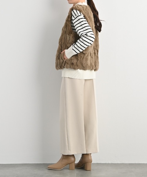 aunt lily（アントリリー）の「レッキスラビット Vネックベスト（ベスト・レディース・グレー/ブラウン/ブラック・L/LL/M/S/3L）」の17枚目の写真