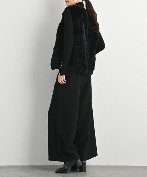 aunt lily（アントリリー）の「レッキスラビット Vネックベスト（ベスト・レディース・グレー/ブラウン/ブラック・L/LL/M/S/3L）」の6枚目の写真