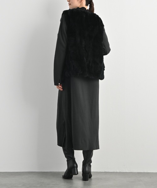 上質素材 レリアン ウール×アンゴラ レッキスラビット付ベスト9号 上質素材 レリアン ウール×アンゴラ レッキスラビット付ベスト9号