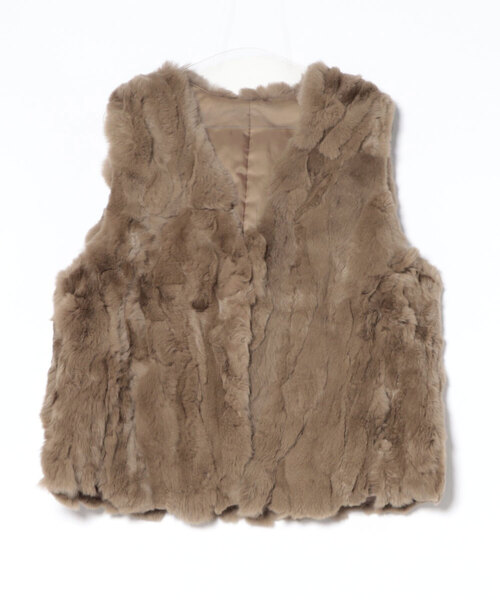 aunt lily（アントリリー）の「レッキスラビット Vネックベスト（ベスト・レディース・グレー/ブラウン/ブラック・L/LL/M/S/3L）」の20枚目の写真