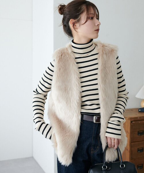 WEB限定】ロングファーベスト（ベスト）｜DISCOAT（ディスコート）の