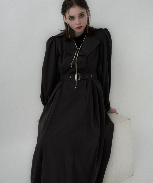 HARE(ハレ)の「アウターライクチェックワンピース(HARE)(ワンピース・レディース・ライトグレー/チャコールグレー・FREE)」の2枚目の写真