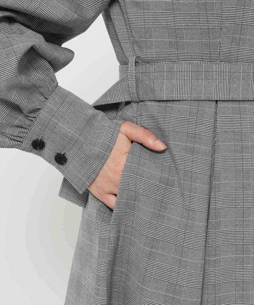 HARE(ハレ)の「アウターライクチェックワンピース(HARE)(ワンピース・レディース・ライトグレー/チャコールグレー・FREE)」の20枚目の写真