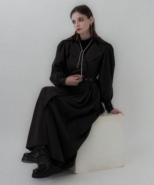 HARE(ハレ)の「アウターライクチェックワンピース(HARE)(ワンピース・レディース・ライトグレー/チャコールグレー・FREE)」の6枚目の写真