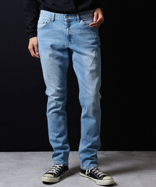 NUMBER (N)INE（ナンバーナイン）の「TAPERED SKINNY DENIM JEANS VINTAGE WASH / テーパード スキニー デニムパンツ ヴィンテージ ウォッシュ（デニムパンツ・メンズ・ライトインディゴブルー・4/3/2）」の13枚目の写真