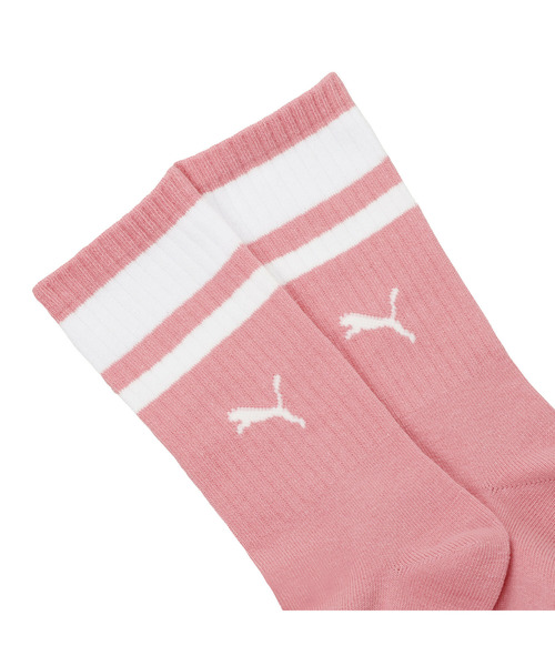 PUMA(プーマ)の「PUMA プーマ ユニセックス プーマ ペア ファッション ソックス 1足 PUMA UNISEX(ソックス/靴下・メンズ・グレー系その他/ブラック×レッド/ピンク・23.0cm/27.0cm/25.0cm)」の6枚目の写真