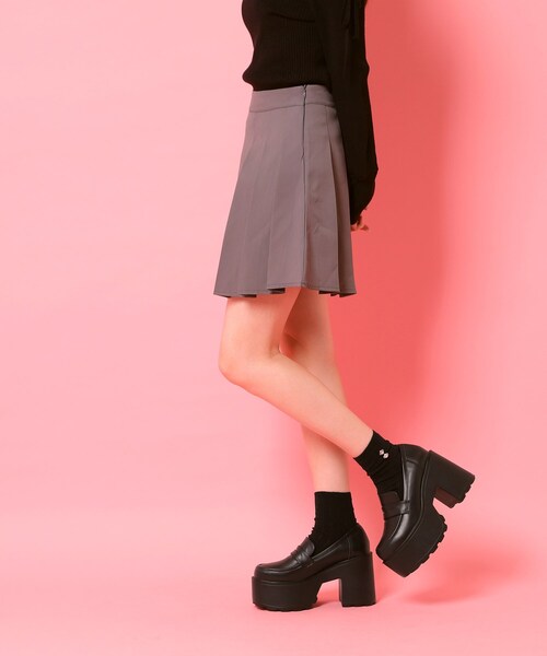 cs T&P(シーエスティーアンドピー)の「厚底ローファーパンプス(パンプス・レディース・ブラック系1/ブラック・S/M/L/LL)」の9枚目の写真