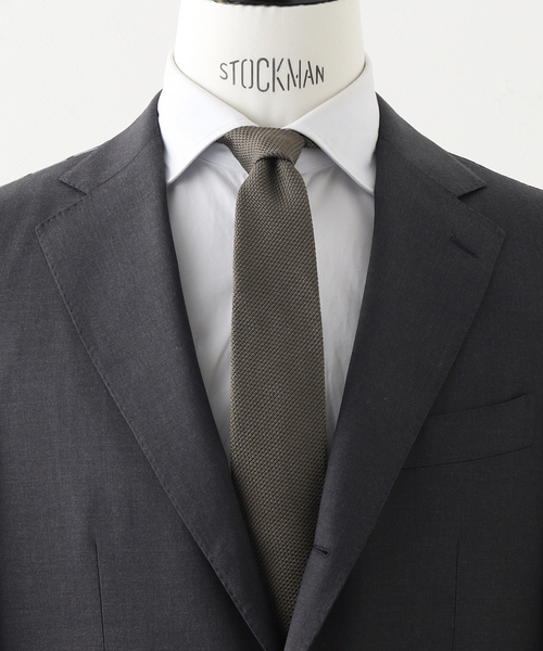 EDIFICE（エディフィス）の「AX フレスコナロータイ（ネクタイ・メンズ・ブラック/サファリグリーン/ブルー・FREE）」の2枚目の写真