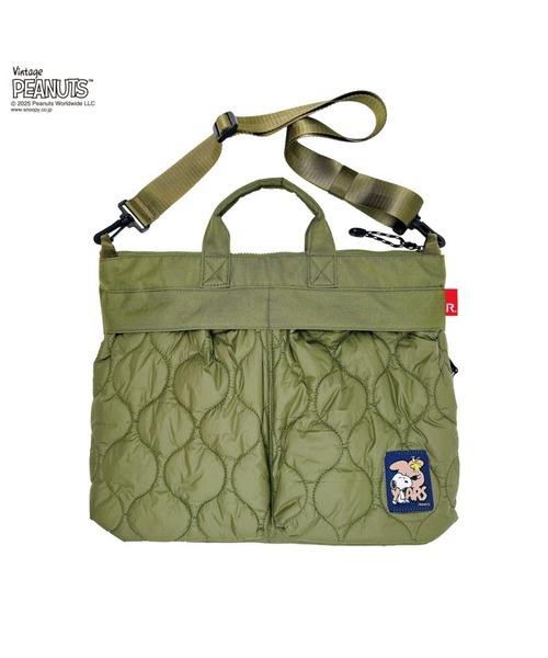 ROOTOTE（ルートート）の「【PEANUTSコミック誕生75周年記念商品】ルートート / IP.A4アーキャトルワイド.パフ..Peanuts-0R（ショルダーバッグ・レディース・ブラック/カーキ・FREE）」の4枚目の写真