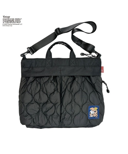 ROOTOTE（ルートート）の「【PEANUTSコミック誕生75周年記念商品】ルートート / IP.A4アーキャトルワイド.パフ..Peanuts-0R（ショルダーバッグ・レディース・ブラック/カーキ・FREE）」の3枚目の写真