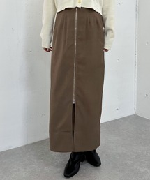 Fzipロングタイトスカート