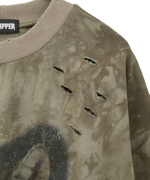 WOLFY DAMAGE TIE DYE スウェット WOLFY DAMAGE TIE DYE スウェット