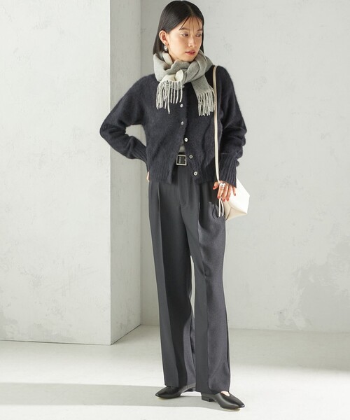 SHIPS（シップス）の「カシミヤ リバーシブル マフラー（マフラー・レディース・オフホワイト/ダークグレー/ライトグレー/ベージュ系/ピンク/ライトブルー・ONE SIZE）」の17枚目の写真