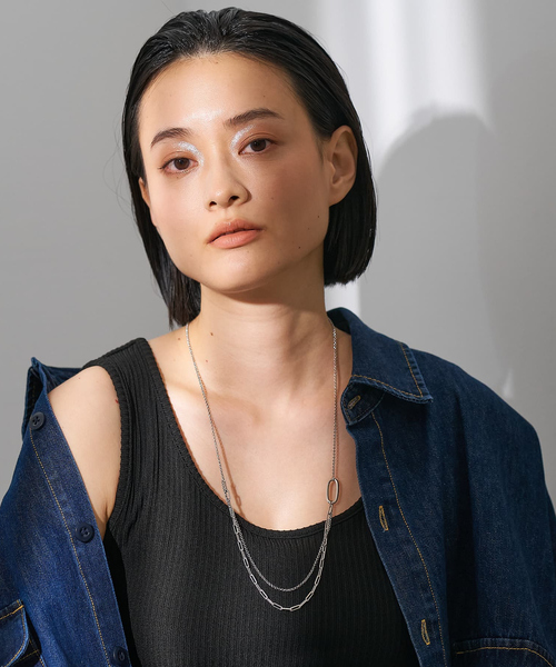 collex(コレックス)の「【dignif】【金属アレルギー対応】ミックスチェーンポイントネックレス(ネックレス・レディース・ゴールド/シルバー・フリー)」の11枚目の写真