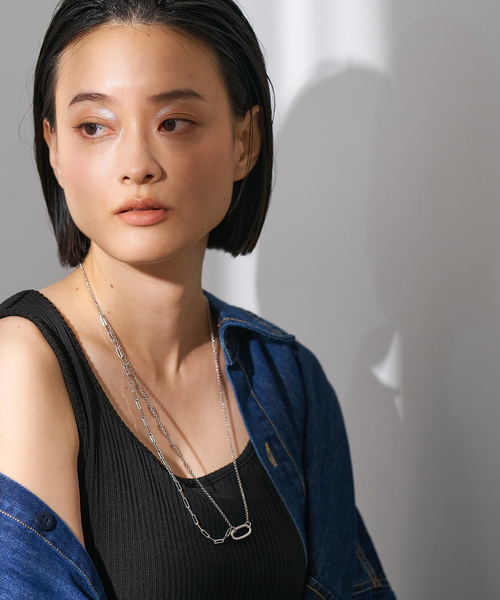 collex(コレックス)の「【dignif】【金属アレルギー対応】ミックスチェーンポイントネックレス(ネックレス・レディース・ゴールド/シルバー・フリー)」の13枚目の写真