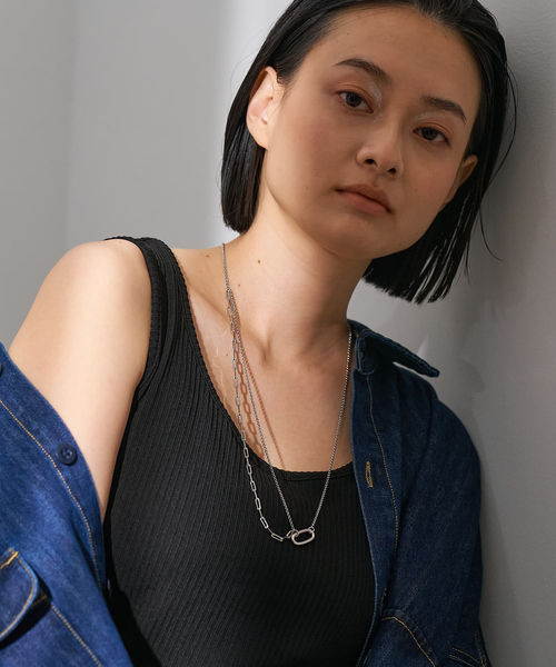 collex(コレックス)の「【dignif】【金属アレルギー対応】ミックスチェーンポイントネックレス(ネックレス・レディース・ゴールド/シルバー・フリー)」の14枚目の写真