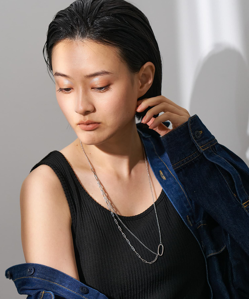 collex(コレックス)の「【dignif】【金属アレルギー対応】ミックスチェーンポイントネックレス(ネックレス・レディース・ゴールド/シルバー・フリー)」の15枚目の写真