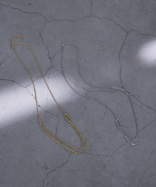 collex(コレックス)の「【dignif】【金属アレルギー対応】ミックスチェーンポイントネックレス(ネックレス・レディース・ゴールド/シルバー・フリー)」の19枚目の写真