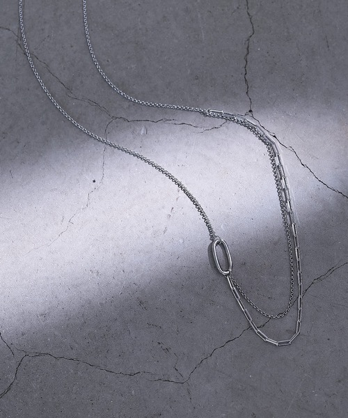 collex(コレックス)の「【dignif】【金属アレルギー対応】ミックスチェーンポイントネックレス(ネックレス・レディース・ゴールド/シルバー・フリー)」の1枚目の写真