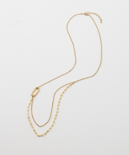 collex(コレックス)の「【dignif】【金属アレルギー対応】ミックスチェーンポイントネックレス(ネックレス・レディース・ゴールド/シルバー・フリー)」の5枚目の写真