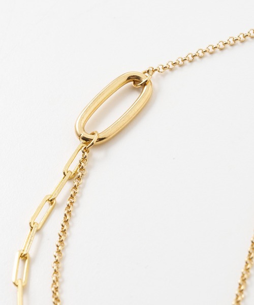 collex(コレックス)の「【dignif】【金属アレルギー対応】ミックスチェーンポイントネックレス(ネックレス・レディース・ゴールド/シルバー・フリー)」の8枚目の写真
