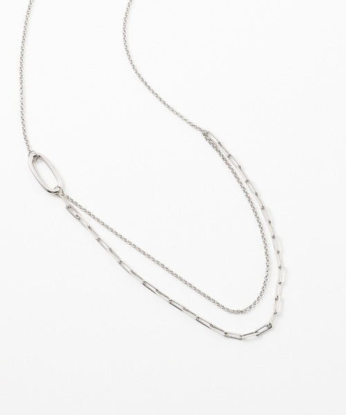 collex(コレックス)の「【dignif】【金属アレルギー対応】ミックスチェーンポイントネックレス(ネックレス・レディース・ゴールド/シルバー・フリー)」の10枚目の写真