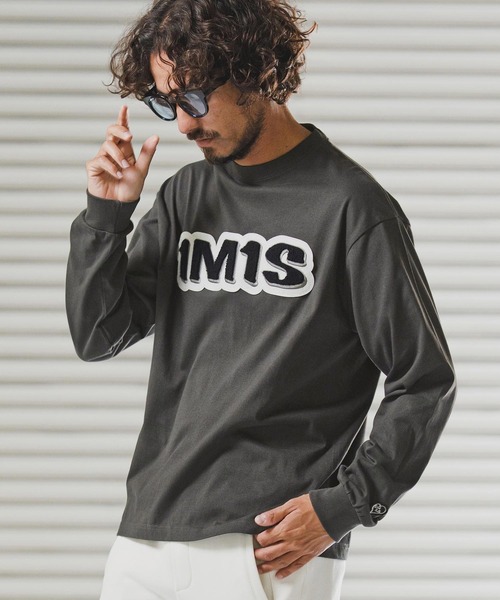 1minute 1second（ワンミニットワンセカンド）の「mlt5442-1M1S chenille embroidered patch long sleeve cut&sewn ロングスリーブカットソー(1M25F360)（Tシャツ/カットソー・メンズ・ホワイト/チャコール/ブラック・XL/L/M/S）」の3枚目の写真