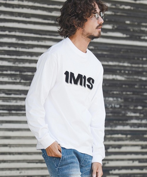 1minute 1second（ワンミニットワンセカンド）の「mlt5442-1M1S chenille embroidered patch long sleeve cut&sewn ロングスリーブカットソー(1M25F360)（Tシャツ/カットソー・メンズ・ホワイト/チャコール/ブラック・XL/L/M/S）」の9枚目の写真