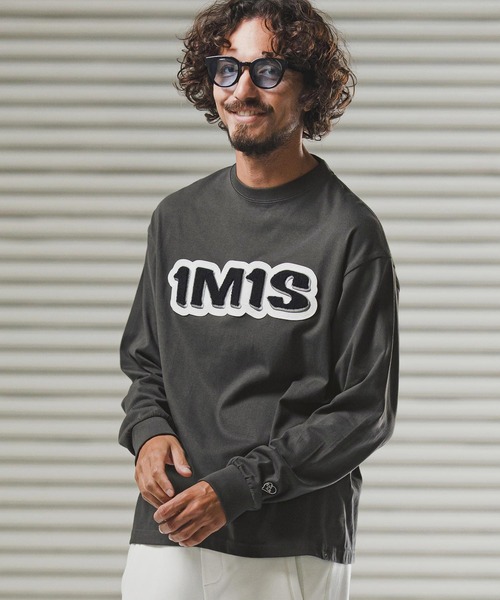 1minute 1second（ワンミニットワンセカンド）の「mlt5442-1M1S chenille embroidered patch long sleeve cut&sewn ロングスリーブカットソー(1M25F360)（Tシャツ/カットソー・メンズ・ホワイト/チャコール/ブラック・XL/L/M/S）」の12枚目の写真
