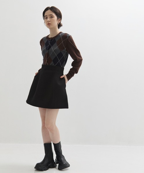 CLANE/クラネ】CONSTRUCTIVE MINI SKIRT/ミニスカート（スカート