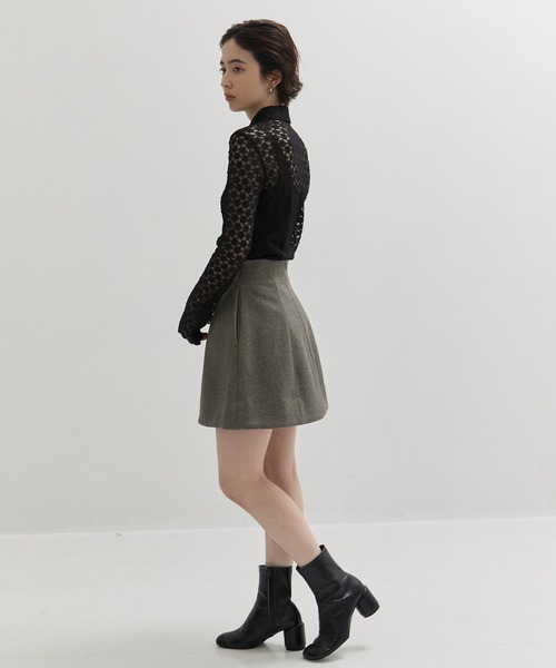 【新品級】clane クラネ　ミニスカート CLANE/クラネ】CONSTRUCTIVE MINI SKIRT/ミニスカート（スカート