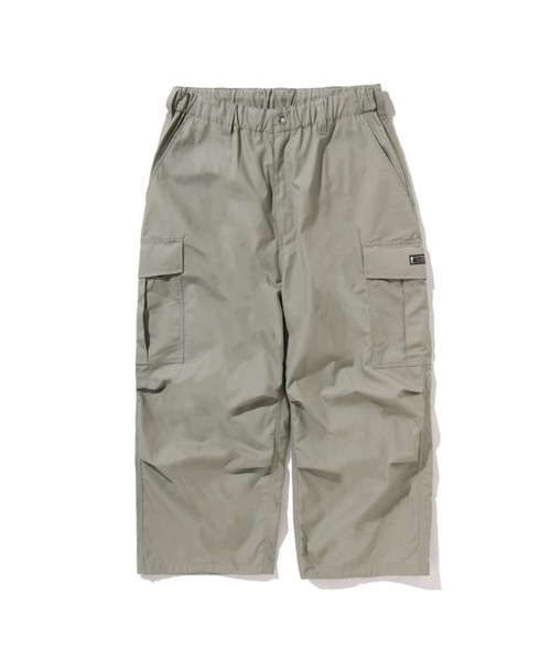 A BATHING APE（アベイシングエイプ）の「RIPSTOP LOOSE FIT CARGO PANTS（カーゴパンツ・メンズ・オリーブ/ブラック・MEDIUM/X-LARGE/SMALL/LARGE）」の2枚目の写真