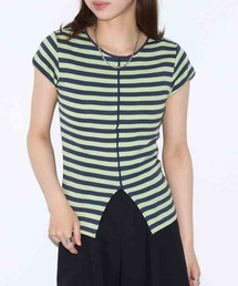 【Robert P. Miller】パネルリブ スリットTシャツ S/S RM261-2263