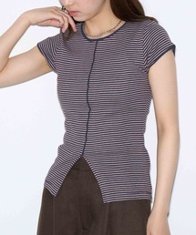 【Robert P. Miller】パネルリブ スリットTシャツ S/S RM261-2263