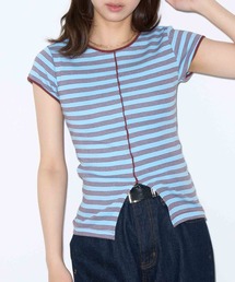 【Robert P. Miller】パネルリブ スリットTシャツ S/S RM261-2263