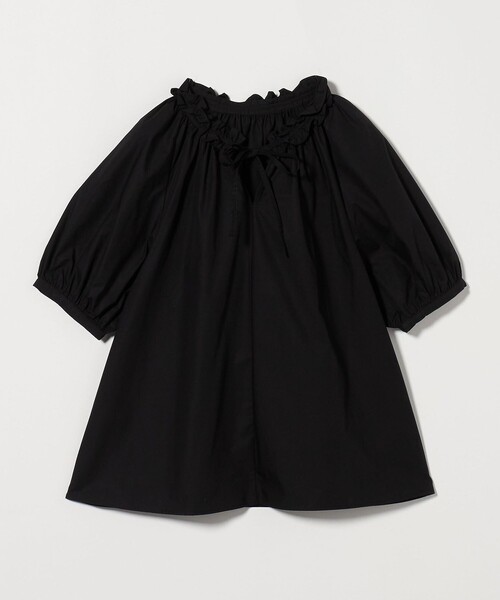 A DAY IN THE LIFE UNITED ARROWS（アデイインザライフユナイテッドアローズ）の「フリルネック スキッパーブラウス ＜A DAY IN THE LIFE＞（シャツ/ブラウス・レディース・ライム/ブラック・FREE）」の2枚目の写真