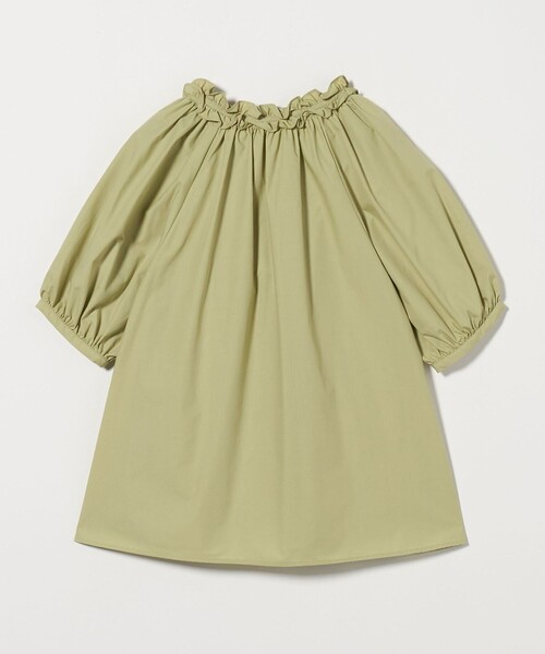 A DAY IN THE LIFE UNITED ARROWS（アデイインザライフユナイテッドアローズ）の「フリルネック スキッパーブラウス ＜A DAY IN THE LIFE＞（シャツ/ブラウス・レディース・ライム/ブラック・FREE）」の3枚目の写真