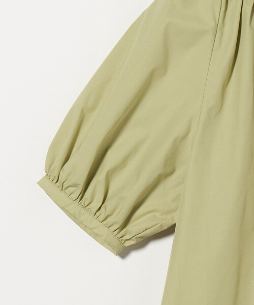 A DAY IN THE LIFE UNITED ARROWS（アデイインザライフユナイテッドアローズ）の「フリルネック スキッパーブラウス ＜A DAY IN THE LIFE＞（シャツ/ブラウス・レディース・ライム/ブラック・FREE）」の5枚目の写真