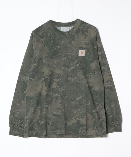 Carhartt WIP（カーハートダブリューアイピー）の「L/S CAMO COMBI T-SHIRT（Tシャツ/カットソー・メンズ・グレー系カモフラージュ/グリーン系カモフラージュ/ブラウン系カモフラージュ・MEDIUM/LARGE/SMALL）」の2枚目の写真