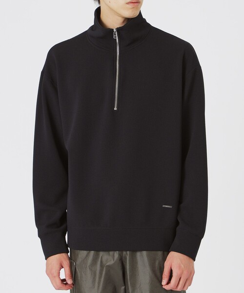 LOVELESS(ラブレス)の「ハーフジップトップス(Tシャツ/カットソー・メンズ・オフホワイト/ブラック・M/L)」の5枚目の写真