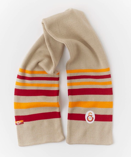 ROOPTOKYO（ループトウキョウ）の「Galatasaray Acrylic Football Scarf ガラタサライSK ジャガード フットボールマフラー（マフラー・メンズ・ブラック/ベージュ・FREE）」の16枚目の写真